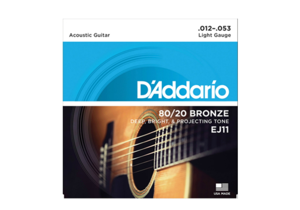 【D'Addario ダダリオ アコースティックギター弦】 EJ11 