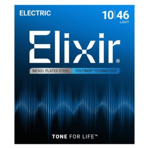 【メール便発送】<br />【Elixir（エリクサー）　エレキギター弦】<br />POLYWEB Light .010-.046　#12050