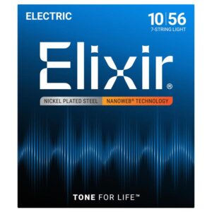 *【Elixir（エリクサー） エレキギター弦】<br />エリクサー エレキ弦 ナノウェブ 7弦用 Light #12057 [.010-.056]