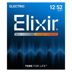 【メール便発送、代引き不可】<br />【Elixir（エリクサー） エレキギター弦】<br />ナノウェブ　ヘビー #12152<br />