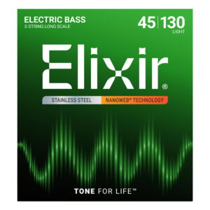 【メール便発送】<br />【Elixir（エリクサー）　ベース弦】<br /> NANOWEB ステンレス Long Scale 5弦 Light .045-.130#14777