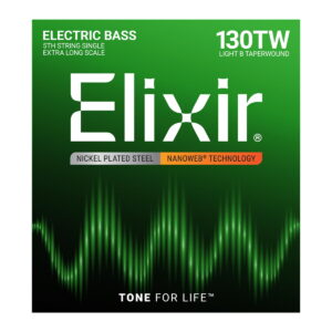 【メール便発送】<br />【Elixir（エリクサー）　ベース弦】ベースバラ弦 NANOWEB ニッケル 5弦用 EX-Long Scale .130 #15433 テーパーワウンド