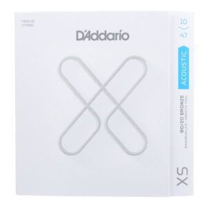 【ゆうパケット】D'Addario ダダリオ アコースティックギター弦 XS コーティング弦 80/20ブロンズ String Light  .012-.056 XSABR1047-12