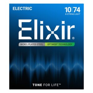 *【Elixir(エリクサー) エレキギター弦 】<br />OPTIWEB 8弦 Light .010-.074 #19062