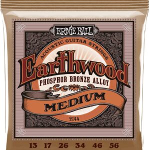 【ゆうパケット便発送・送料無料】ERNIE BALL 2144 アコースティックギター弦 (13-56) EARTHWOOD PHOSPHOR BRONZE MEDIUM