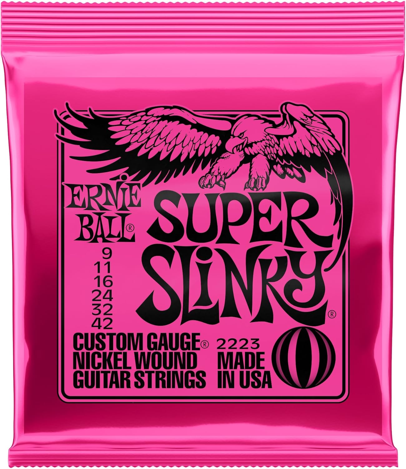 *【メール便発送、代引き不可】<br />【ERNIE BALL(アーニーボール) エレキギター弦】<br />Super Slinky #2223