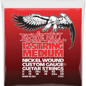 【ゆうパケット便発送・送料無料】ERNIE BALL 2236 エレキギター弦 12弦 (11-52) NICKEL WOUND 12-STRING MEDIUM ニッケル・ワウンド・ミディアム