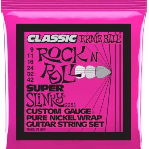 【ゆうパケット便・送料無料】ERNIE BALL 2253 エレキギター弦 (09-42) CLASSIC R&R SUPER SLINKY クラシック・ロックンロール・スーパー・スリンキー