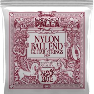 【ゆうパケット便発送・送料無料】ERNIE BALL 2409 クラシックギター弦 (28-42) ERNESTO PALLA BLACK & GOLD NYLON BALL-END