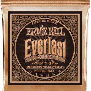 【ゆうパケット便発送・送料無料】ERNIE BALL 2546 アコースティックギター弦 (12-54) EVERLAST COATED PHOSPHOR BRONZE MEDIUM LIGHT
