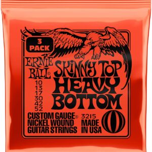 【ゆうパケット便発送・送料無料】ERNIE BALL 3215 エレキギター弦 (10-52) SKINNY TOP HEAVY BOTTOM SLINKY 3Set Pack