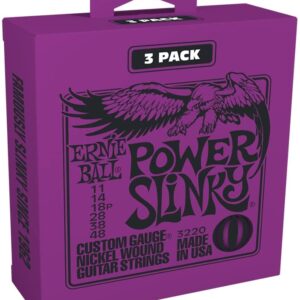 ERNIE BALL 3220 エレキギター弦 (11-48) POWER SLINKY 3Set Pack
