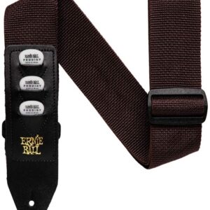 【ゆうパケット・送料無料】*【ERNIEBALL(アーニーボール)】4250 ギターストラップ PICKHOLDER STRAP RAINBOW ピックホルダー・ストラップ ブラウン