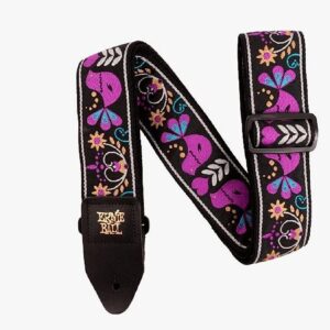【ゆうパケット便】*【ERNIEBALL(アーニーボール)】【ストラップ】 JACQUARD STRAP Purple Bird Lupin #5331
