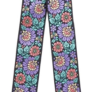 【ゆうパケット便】*【ERNIEBALL(アーニーボール)】【ストラップ】 JACQUARD STRAP EVENING BLOOM #5340