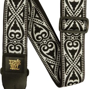 【ゆうパケット便】*【ERNIEBALL(アーニーボール)】【ストラップ】 JACQUARD STRAP Black Heart #5345
