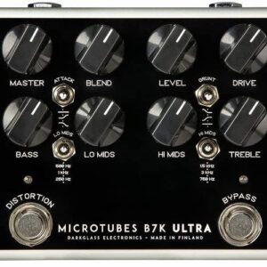 【Darkglass Electronics ダークグラスエレクトロニクス】 ベース用オーバードライブ/プリアンプ AUXインプット搭載モデル Microtubes B7K Ultra V2 with Aux In