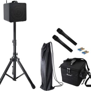 【送料無料】【Belcat(ベルキャット)】ワイヤレスポータブルPAセット 40W  BWPA-40W (ワイヤレスマイク2本/スピーカースタンド/キャリングケース付属)