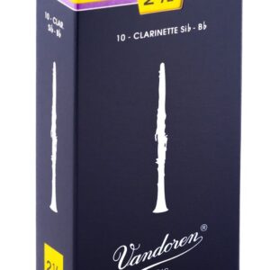 【パッケージを折りたたんでメール便発送】【Vandoren(バンドレン)リード】B♭クラリネット トラディショナル2.5(CR1025)