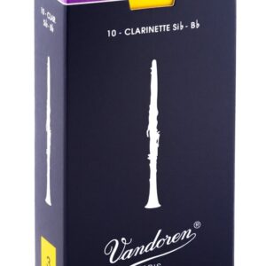 【パッケージを折りたたんでメール便発送】【Vandoren(バンドレン)リード】B♭クラリネット トラディショナル3(CR103)