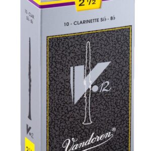 【パッケージを折りたたんでメール便発送】【Vandoren(バンドレン)リード】B♭クラリネット V12 2.5(CR1925)
