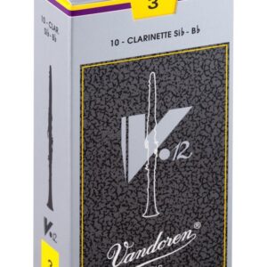 【パッケージを折りたたんでメール便発送】【Vandoren(バンドレン)リード】B♭クラリネット V12 3(CR193)