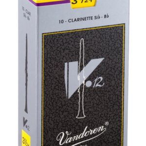 【パッケージを折りたたんでメール便発送】【Vandoren(バンドレン)リード】B♭クラリネット V12 3.5+(CR1935+)