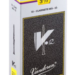 【パッケージを折りたたんでメール便発送】【Vandoren(バンドレン)リード】E♭クラリネット V12 3.5(CR6135) (10枚入り)