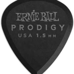 【ゆうパケット発送・送料無料】ERNIEBALL ピック Prodigy Picks BLack Mini 1.5mm 6枚セット #9200