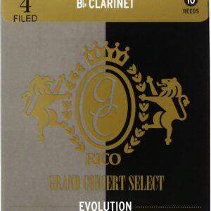 【ゆうパケット・送料無料】【Rico(リコ)】D'Addario WoodWinds  リード Bbクラリネット用 GRAND CONCERT SELECT EVOLUTION FILED EVF10BCL400 [硬さ:4.0] 10枚入り