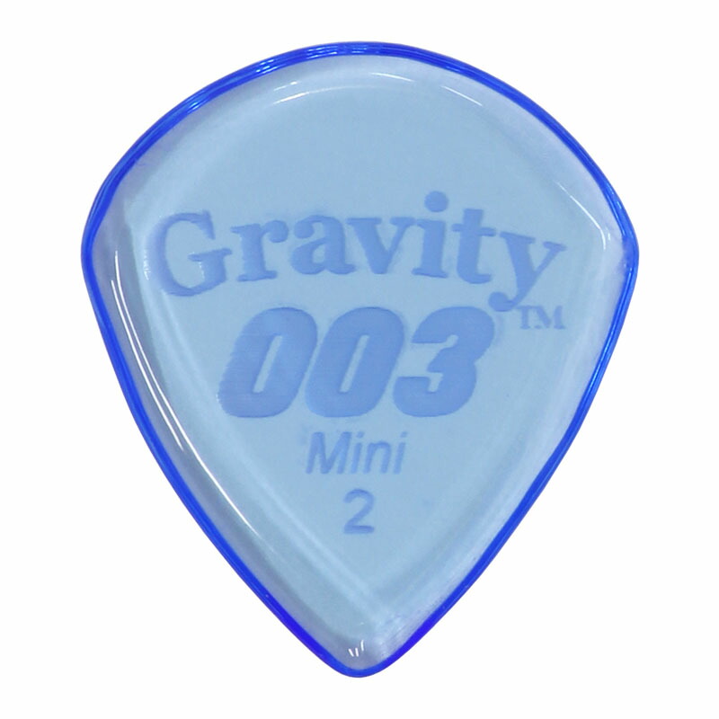 GRAVITY GUITAR PICKS 003 - Standard(Mini) - G003M2P 2.0mm, Blue