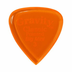 GRAVITY GUITAR PICKS Classic Pointed - Big Mini - GCPB3P 3.0mm, Orange