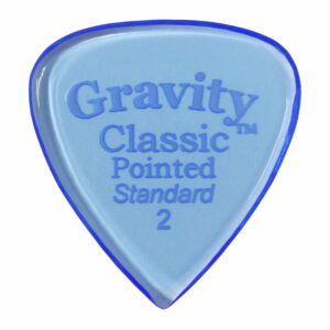 GRAVITY GUITAR PICKS Classic Pointed - Standard - GCPS2P 2.0mm, Blue