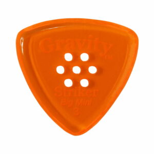 GRAVITY GUITAR PICKS Striker - Big Mini, Multi-Hole - GSRB3PM 3.0mm with Multi-Hole, Orange