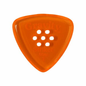 GRAVITY GUITAR PICKS Striker - Mini, Multi-Hole - GSRM3PM 3.0mm with Multi-Hole, Orange