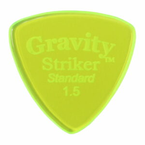 GRAVITY GUITAR PICKS Striker - Standard - GSRS15P 1.5mm, Fluorescent Green