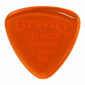 GRAVITY GUITAR PICKS Striker - Standard, Speed Bevels(RH) - GSRS3P-RH 3.0mm, Orange,Right Hand