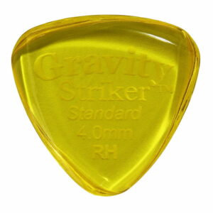 GRAVITY GUITAR PICKS Striker - Standard, Speed Bevels(RH) - GSRS4P-RH 4.0mm, Yellow, Right Hand