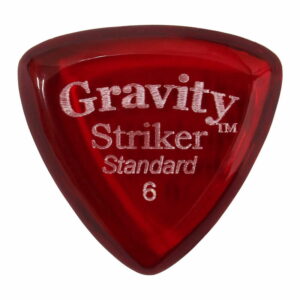 GRAVITY GUITAR PICKS Striker - Standard - GSRS6P 6.0mm, Red