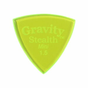 GRAVITY GUITAR PICKS Stealth - Mini - GSSM15P 1.5mm, Fluorescent Green