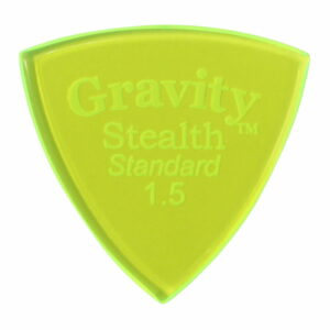 GRAVITY GUITAR PICKS Stealth - Standard - GSSS15P 1.5mm, Fluorescent Green