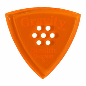 GRAVITY GUITAR PICKS Stealth - Standard, Multi-Hole - GSSS3PM  3.0 mm with Multi-Hole, Orange