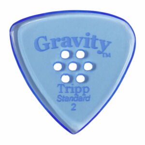 GRAVITY GUITAR PICKS Tripp - Standard, Multi-Hole - GTRS2PM 2.0 mm with Multi-Hole, Blue