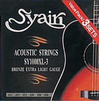 【メール便発送・代引不可】アコースティックギター弦 S.yairi SY-1000XL (3set pack)