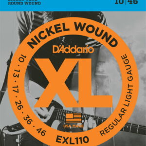 *【ゆうパケット・代引き不可】<br />【ダダリオ　エレキギター弦】<br />レギュラーライト<br />D'Addario EXL-110(EXL110)