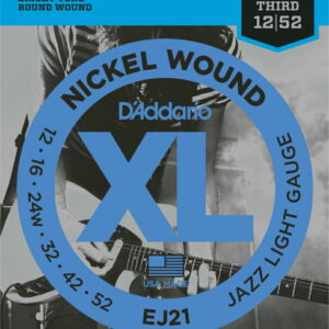 *【ゆうパケット・代引き不可】<br />【ダダリオ　エレキギター弦<br />ジャズライト<br />D'Addario EJ-21(EJ21)