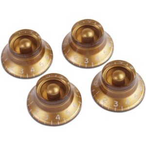 【メール便・送料無料】【Gibson】【ノブ】<br />Top Hat Knobs - Gold 4/Pkg  (PRHK020)