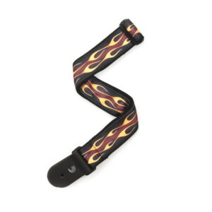 【D'Addario】【ストラップ】<br />ギター・ベースストラップ 50F09 Woven/Hot Rod Flame Red