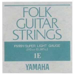 【ゆうパケット】【YAMAHA】【アコギ弦】【バラ弦6本セット】FS551 1弦 .010インチ