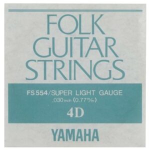 【ゆうパケット・送料無料】【YAMAHA】【アコギ弦】【バラ弦6本セット】FS554 4弦 .030インチ